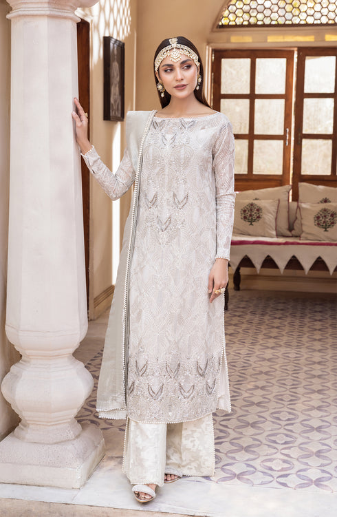 Maryam N Maria Embroidered Net 3 piece suit MFD-0096