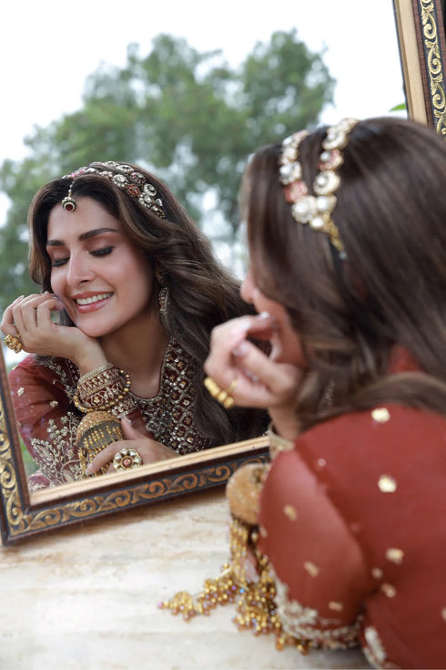 Gulmina Embroidered Chiffon Suit Eshaal