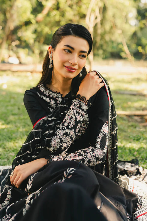 Afrozeh Embroidered Lawn 3PC Suit Parizaad