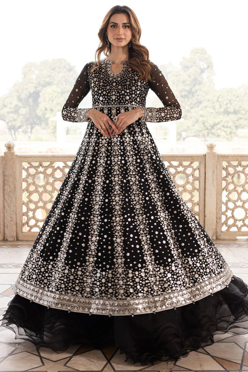 Farasha Chiffon 3 Piece Suit Midnight Orchid