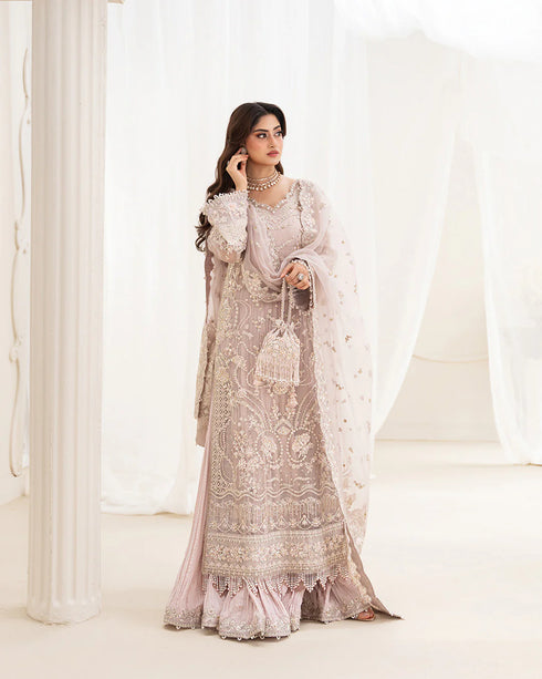 Faiza Saqlain Embroidered Organza Suit Ela