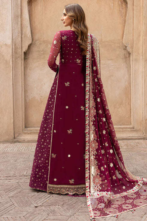 Farasha Chiffon 3 Piece Suit Scarlet Charm
