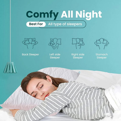 Filled Pillow Hotel Quality - Ultra Soft Bed Pillows with Pillow Protector