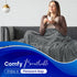 Stripe Fleece Throw Blanket for Sofa & Bed – Soft Warm Lightweight Polyester Blanket
