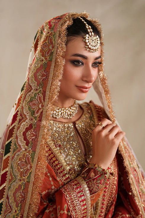 Baroque Embroidered Net Suit UF-4368