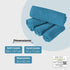 Soft and Premium Egyptian Cotton Towels - 500 GSM Teal, Set of 8