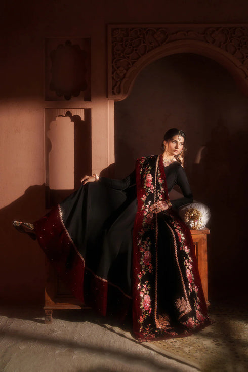 Iznik Embroidered Velvet Suit IV-59