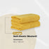 Soft and Premium Egyptian Cotton Towels - 500 GSM Mustard, Set of 8