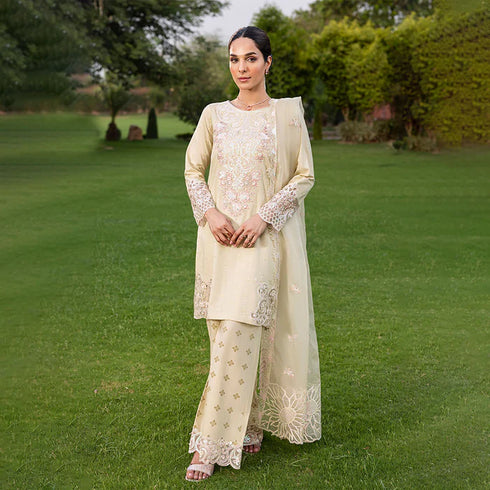 Zahra Rubab Embroidered Cotton Suit ZR-2533 | SAPPHIRE