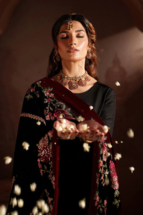 Iznik Embroidered Velvet Suit IV-59