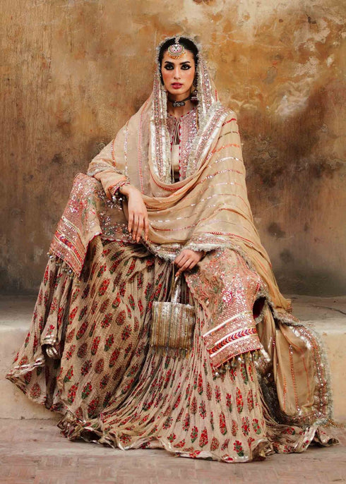 Hussain Rehar Embroidered Chiffon 3 Piece Suit Naghma
