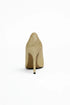 Gold Glitter Stiletto High Heel Court Shoes Pointed Toe 4.5 Inch — BS-12924