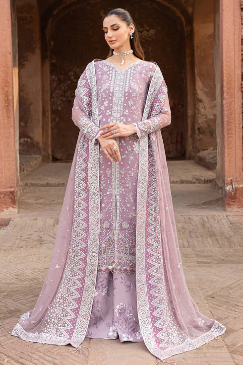 Farasha Chiffon 3 Piece Suit Pastel Mist