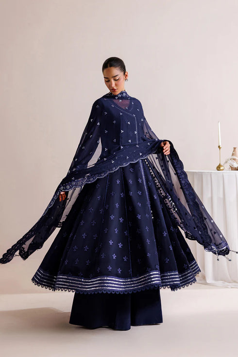 Farasha Embroidered Chiffon Suit Night Prism
