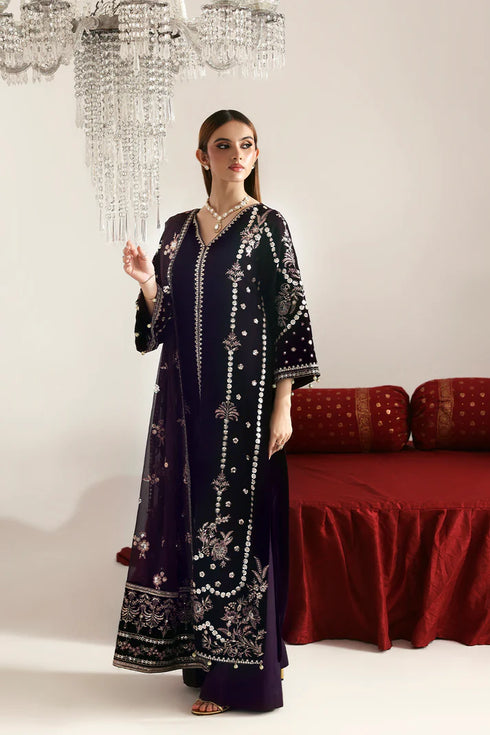 Emaan Adeel Embroidered Velvet Suit DILNAR