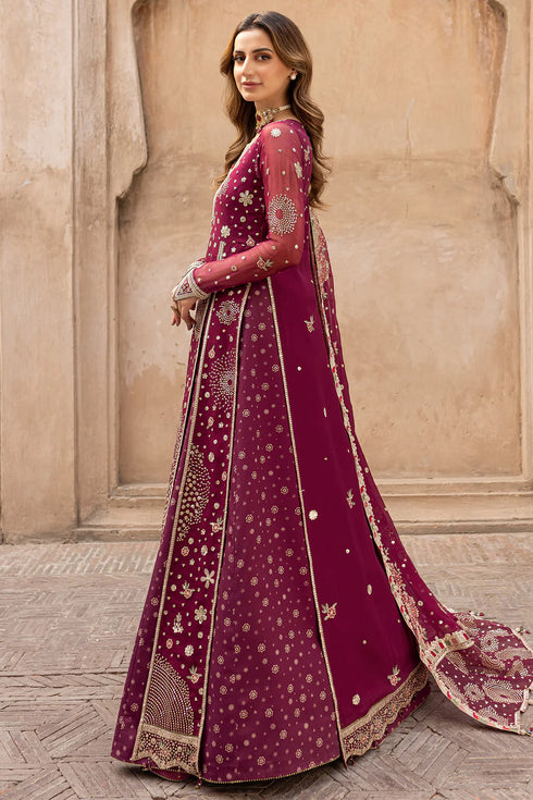 Farasha Chiffon 3 Piece Suit Scarlet Charm