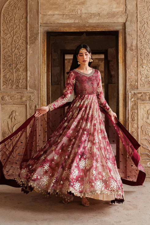 Iznik Printed Chiffon Suit UE-533