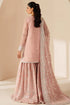 Farasha Embroidered Chiffon Suit Serene Petal