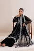 Farasha Embroidered Chiffon Suit Dark Mirage