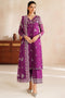 Farasha Embroidered Chiffon Suit Magenta Rose