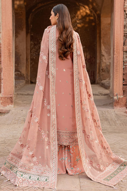 Farasha Chiffon 3 Piece Suit Peach Bell