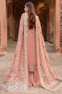 Farasha Chiffon 3 Piece Suit Peach Bell