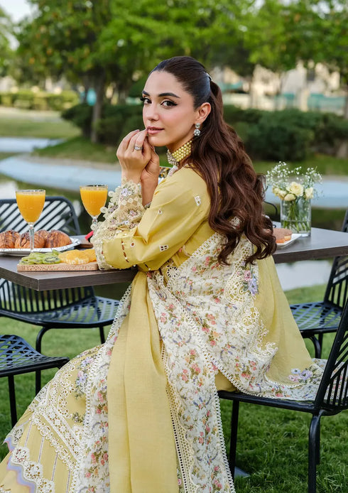 Elaf Embroiderd Lawn Suit ELH-4A DANDELION