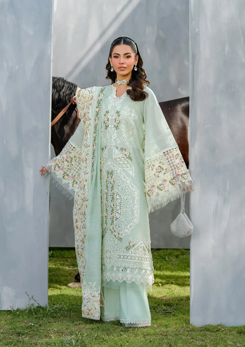 Elaf Embroiderd Lawn Suit ELH-4B FROSTEL