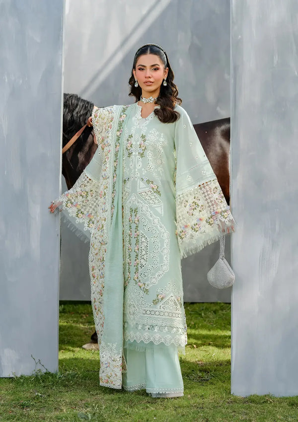 Elaf Embroiderd Lawn Suit ELH-4B FROSTEL