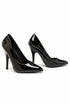 Pointy Toe Court Shoes Black Patent Stiletto Heel Formal Elegant G-924