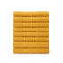 Soft and Premium Egyptian Cotton Towels - 500 GSM Mustard, Set of 8