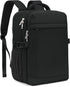 Yankony 40 × 30 × 20 cm Ryanair Cabin Dark Black Backpack – Underseat Travel Bag with Laptop Compartment