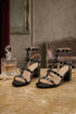 Black Patent Ankle Strap Heel BS-5 Stiletto