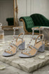 White Patent Ankle Strap Heel BS-7