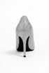 Silver Glitter Stiletto High Heel Court Shoes Pointed Toe 4.5 Inch — BS-12924