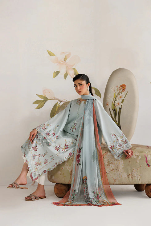 Iznik Embroidered Lawn suit UE-679