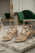 Nude Patent Ankle Strap Heel BS-7