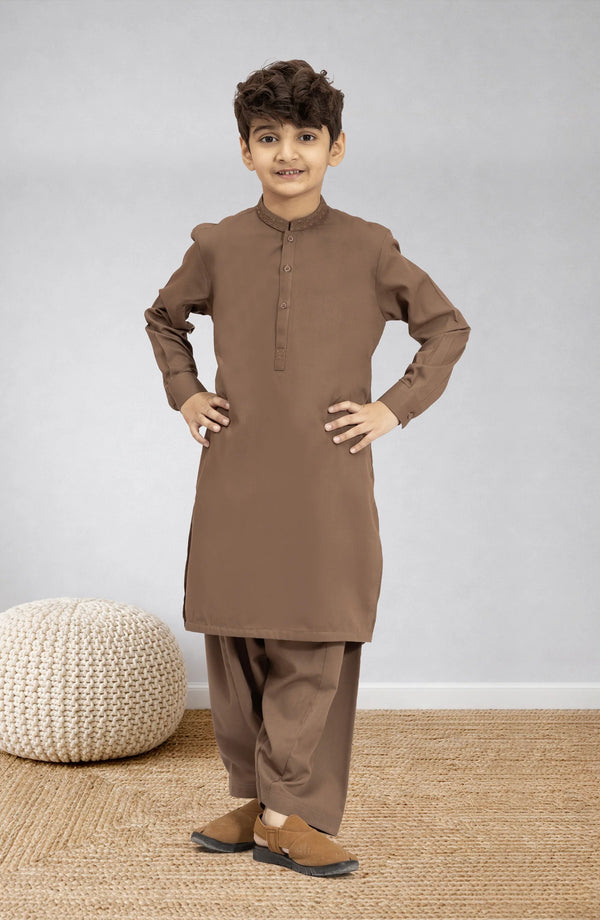 MTJ CEDAR EMBROIDERED BLENDED KAMEEZ SHALWAR