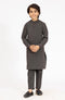 MTJ CHARCOAL BLENDED KURTA PYJAMA