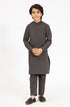 MTJ CHARCOAL BLENDED KURTA PYJAMA