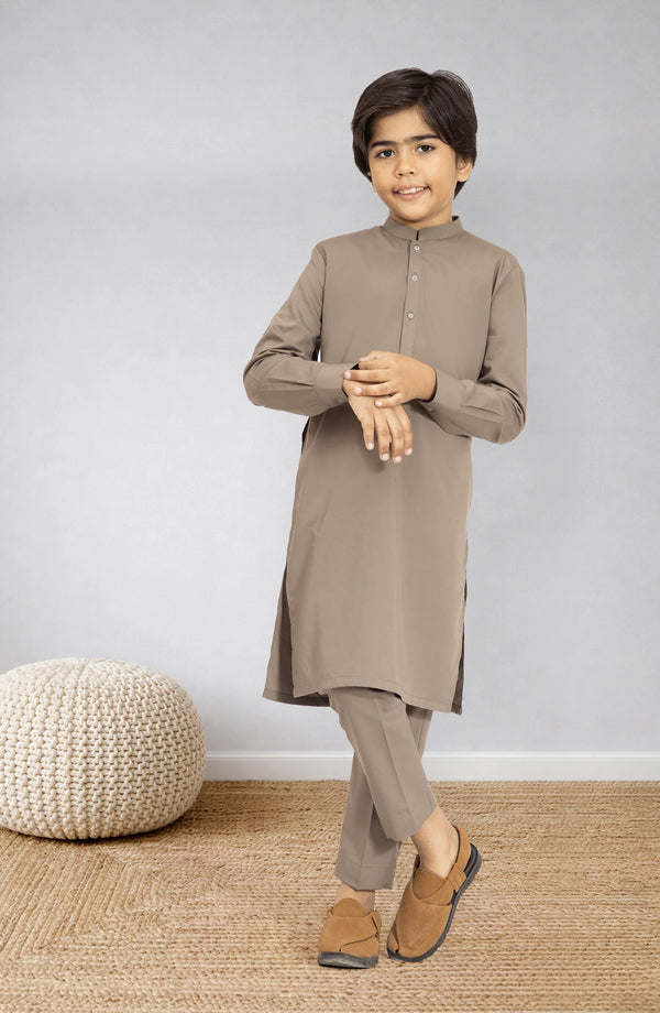 MTJ LIGHT-OLIVE BLENDED KURTA PYJAMA