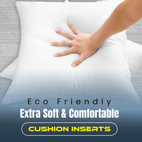 Cushion inserts, 45cm x 45cm, Extra Fluffy & Super Soft Cushion Pads - White