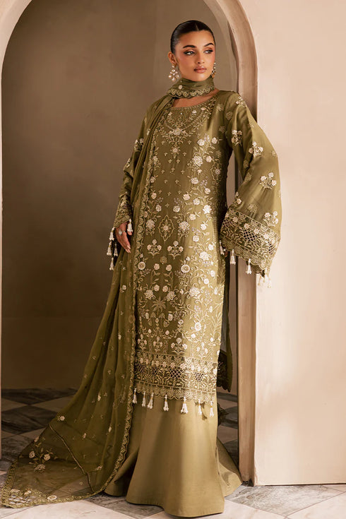 Eman Adeel Embroidered Chiffon Suit DELARAM