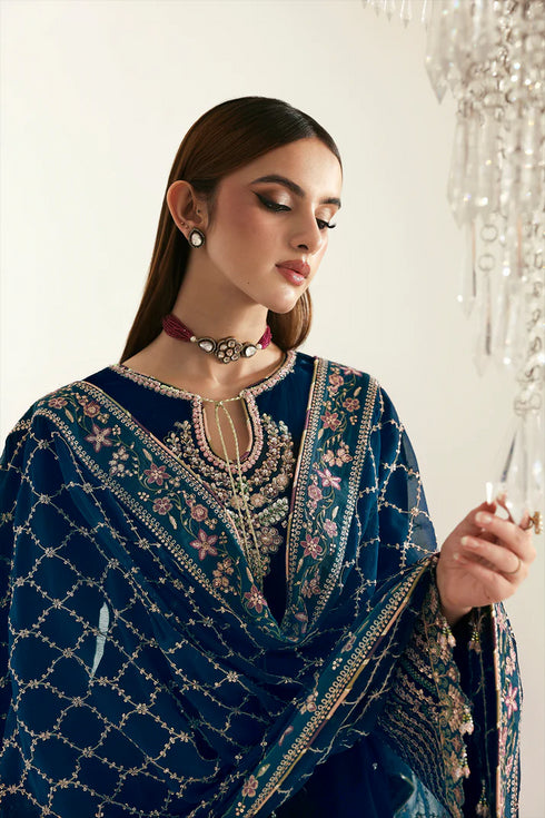 Emaan Adeel Embroidered Velvet Suit JAHANARA