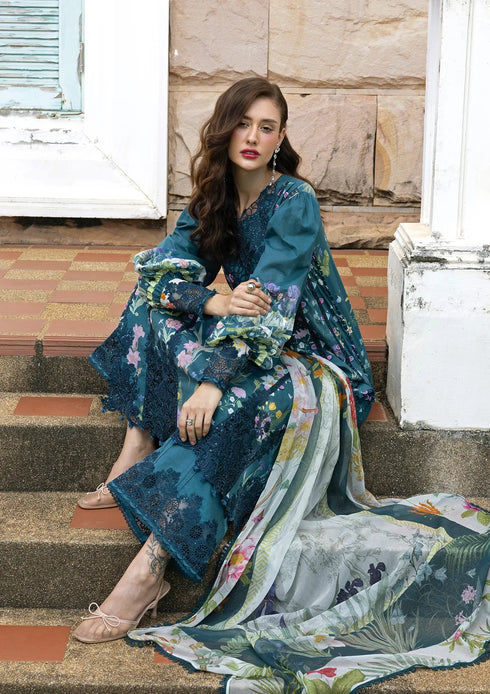 Elaf Digital Printed Lawn Suit ESA-5A OCEANA VEIL