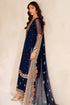 Farasha Embroidered Chiffon Suit Navy Lux