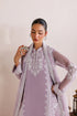 Farasha Embroidered Chiffon Suit Lilac Solace