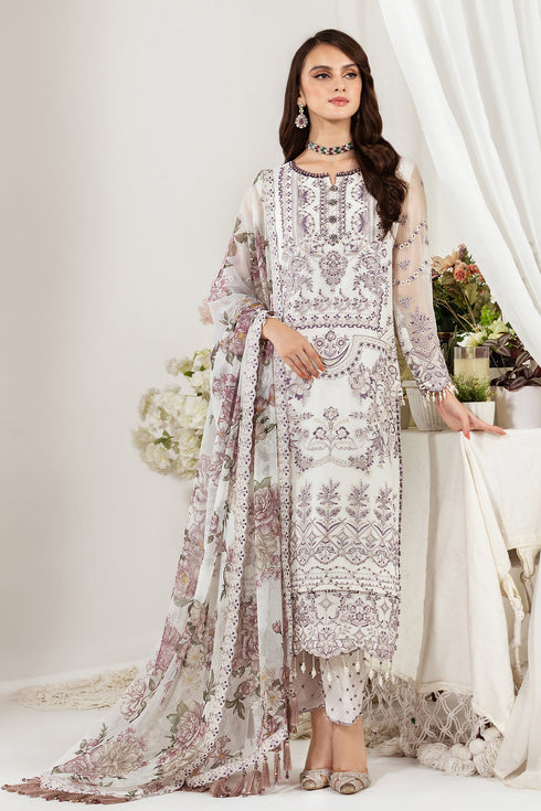 Alizeh Embroidered Chiffon 3 Piece Suit Apsara