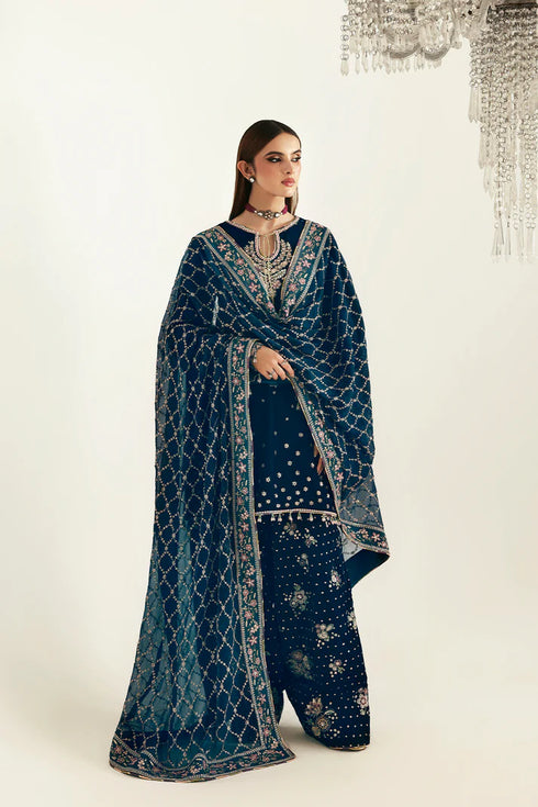 Emaan Adeel Embroidered Velvet Suit JAHANARA