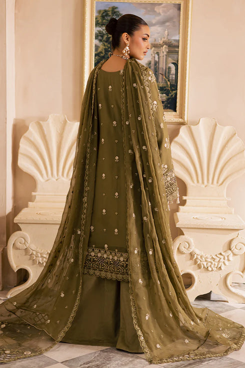 Eman Adeel Embroidered Chiffon Suit DELARAM
